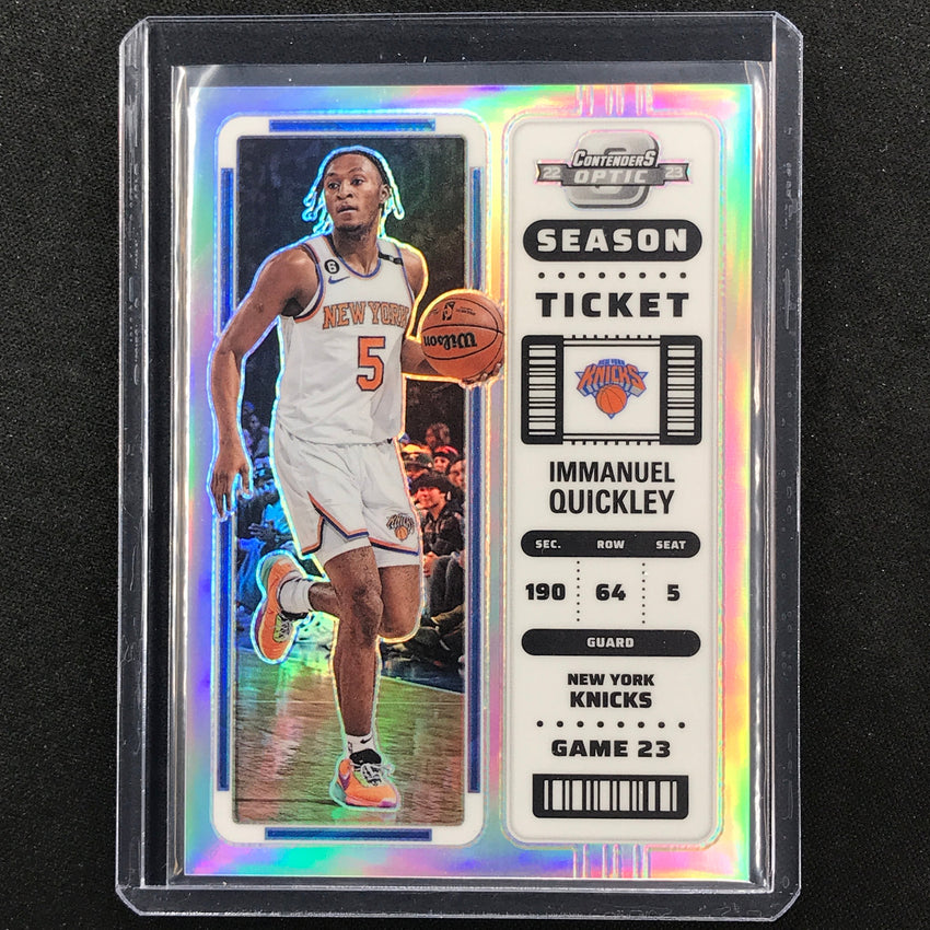 2022-23 Contenders Optic IMMANUEL QUICKLEY Season Ticket Silver Prizm #61