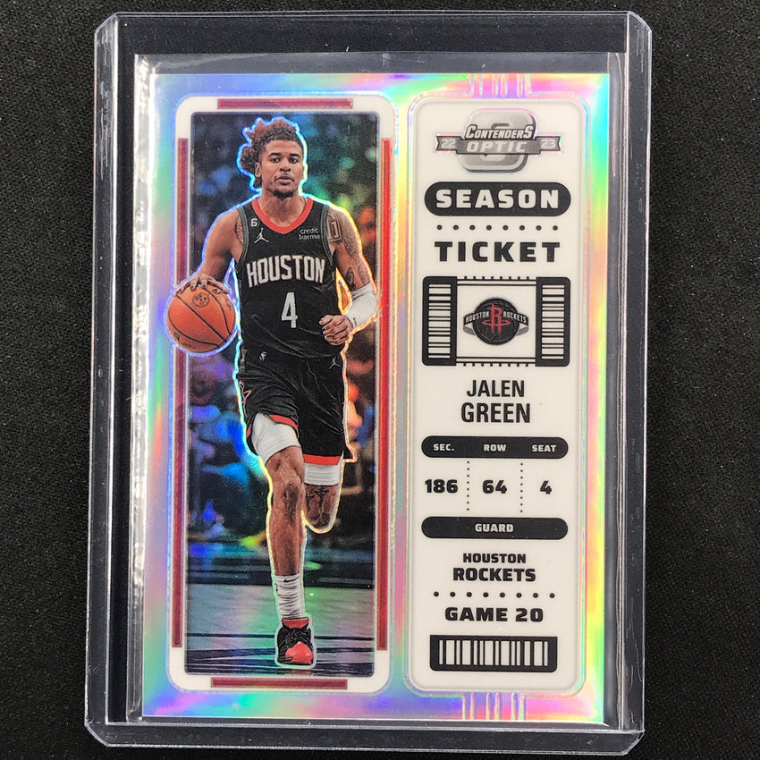 2022-23 Contenders Optic JALEN GREEN Season Ticket Silver Prizm #63