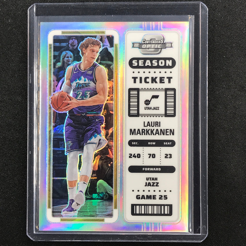 2022-23 Contenders Optic LAURI MARKKANEN Season Ticket Silver Prizm #78