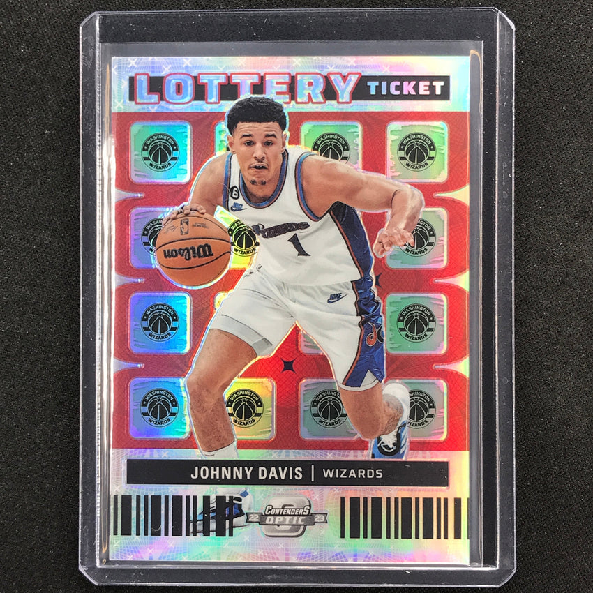 2022-23 Contenders Optic JOHNNY DAVIS Lottery Ticket Rookie Silver Prizm #10