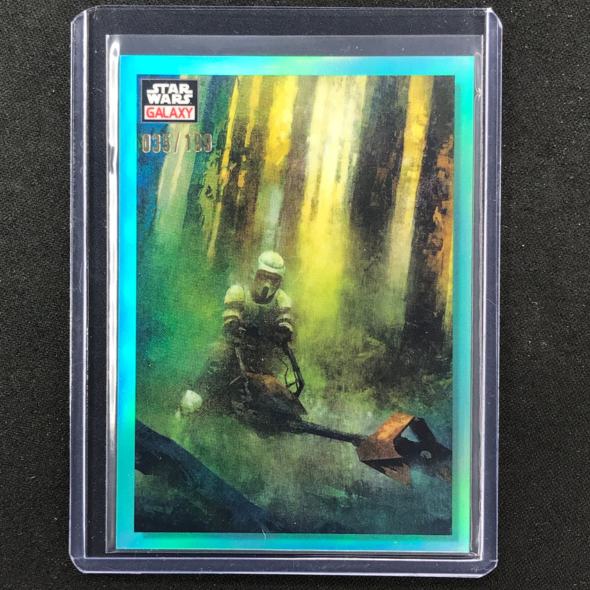 2023 Star Wars Galaxy Chrome The Pursuit Base Aqua 35/199 No 78