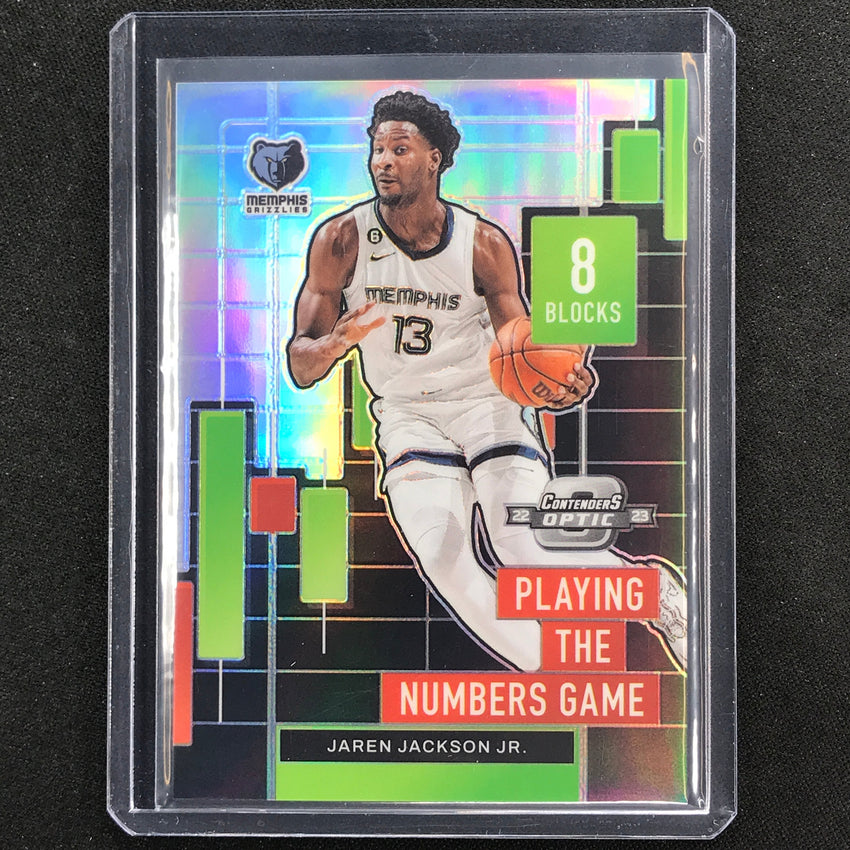 2022-23 Contenders Optic JAREN JACKSON JR. Playing the Numbers Game Silver #28
