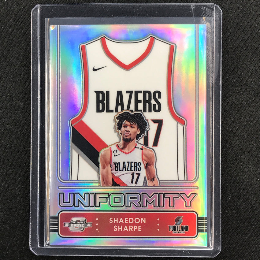 2022-23 Contenders Optic SHAEDON SHARPE Uniformity Rookie Silver Prizm #29