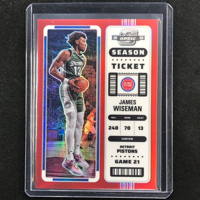 2022-23 Contenders Optic JAMES WISEMAN Season Ticket Red #7