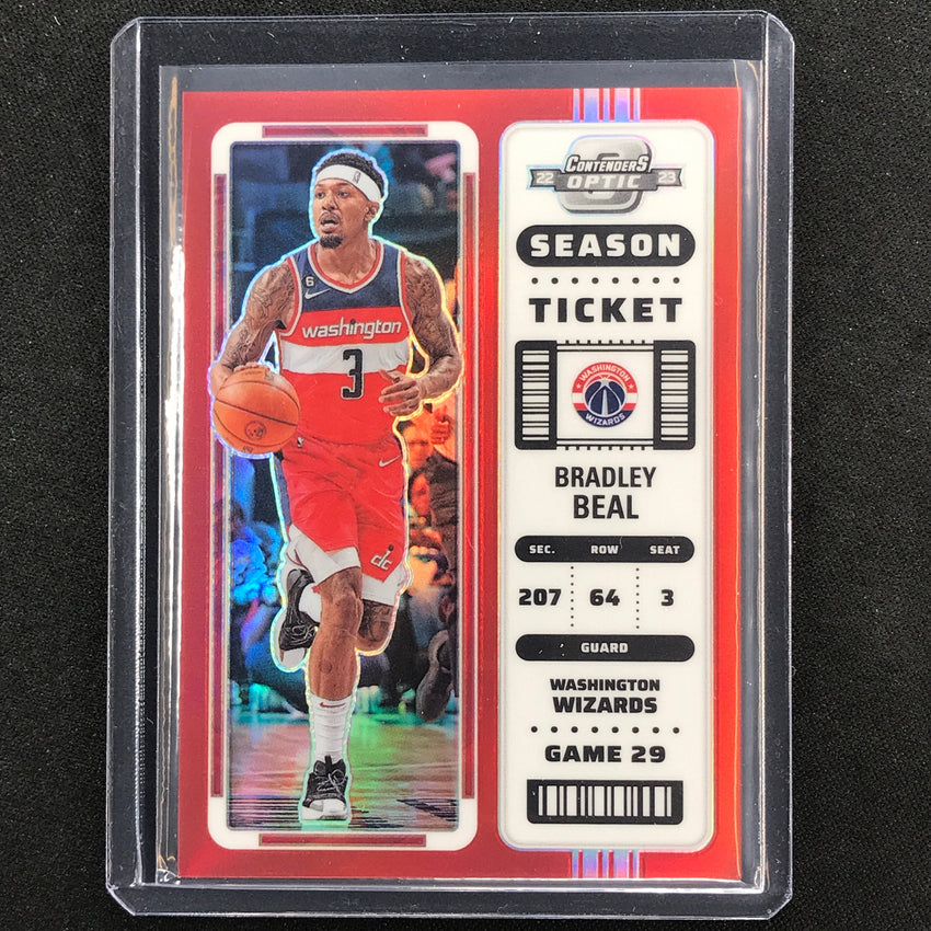 2022-23 Contenders Optic BRADLEY BEAL Season Ticket Red #36