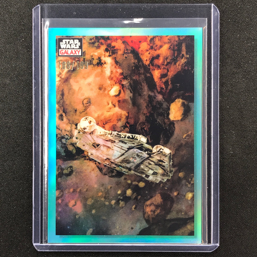 2023 Star Wars Galaxy Chrome PLANETESIMALS Base Aqua 166/199 #83