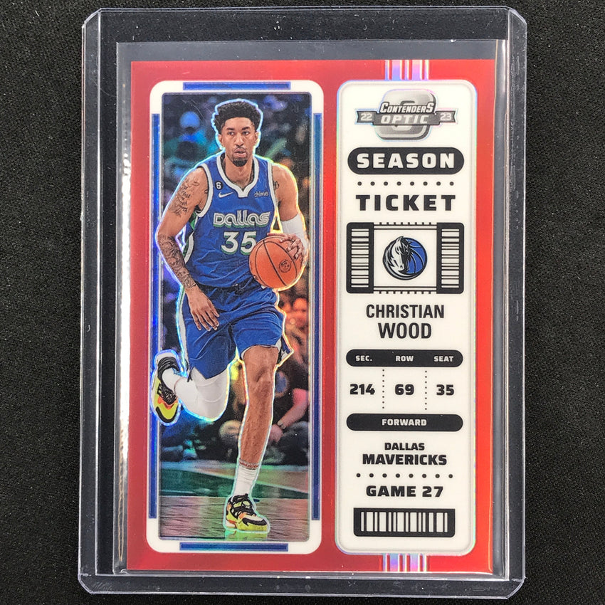 2022-23 Contenders Optic CHRISTIAN WOOD Season Ticket Red #74