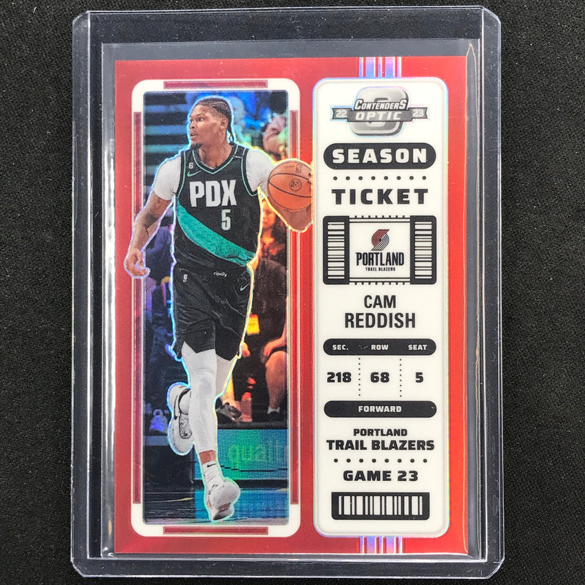 2022-23 Contenders Optic CAM REDDISH Season Ticket Red #87