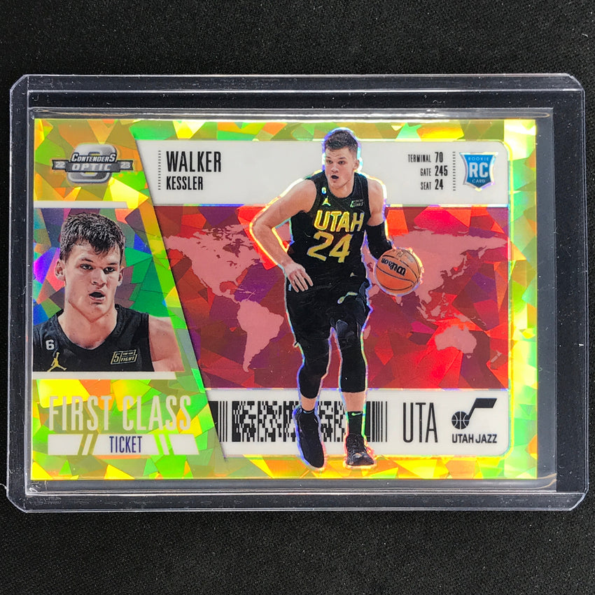 2022-23 Contenders Optic WALKER KESSLER First Class Ticket Rookie Red Ice #13