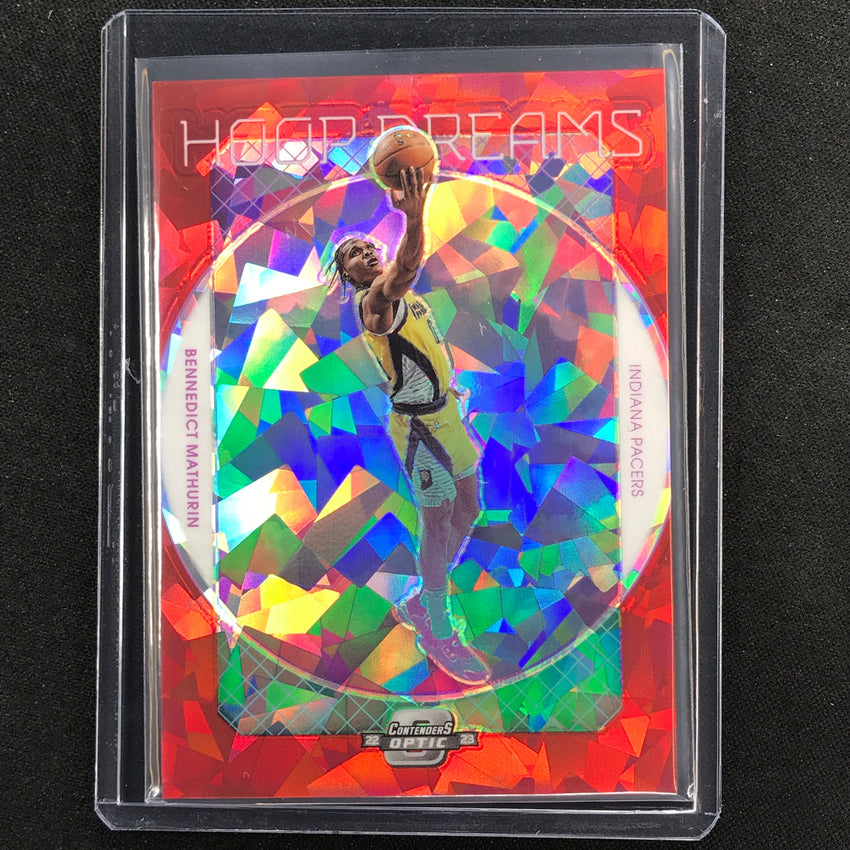 2022-23 Contenders Optic BENNEDICT MATHURIN Hoop Dream Rookie Red Cracked Ice #4