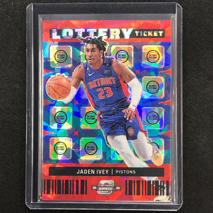2022-23 Contenders Optic JADEN IVEY Lottery Ticket Rookie Red Cracked Ice #4