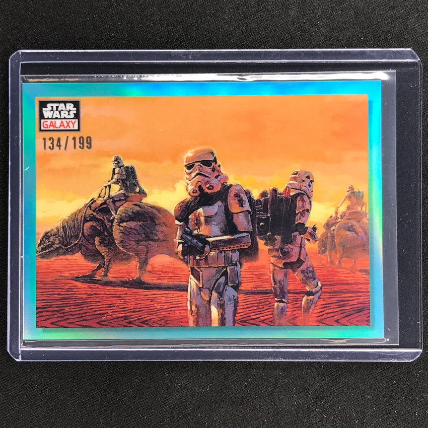 2023 Star Wars Galaxy Chrome Sandtroopers Base Aqua 134/199 No 85
