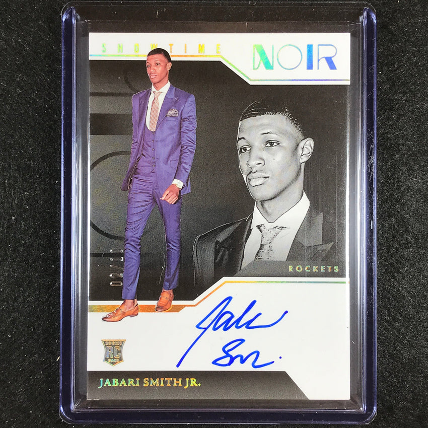 2022-23 Noir Jabari Smith Jr. Showtime Signatures Rookie Auto Holo Gold 2/10