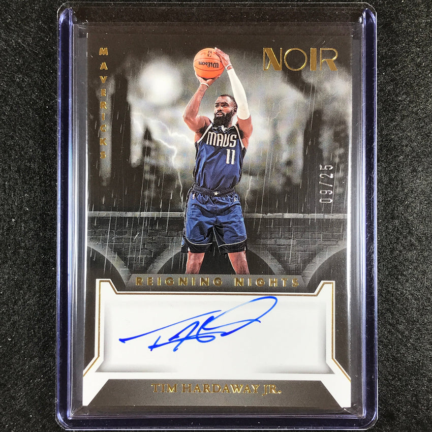 2022-23 Noir Tim Hardaway Jr. Reigning Nights Auto Gold 9/25