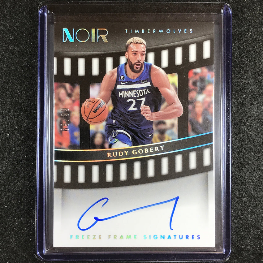 2022-23 Noir Rudy Gobert Freeze Frame Signatures Auto 89/99