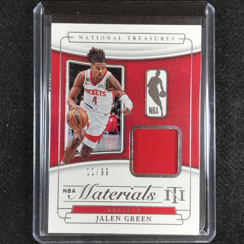 2022-23 National Treasures Jalen Green Nba Materials Jersey 11/99