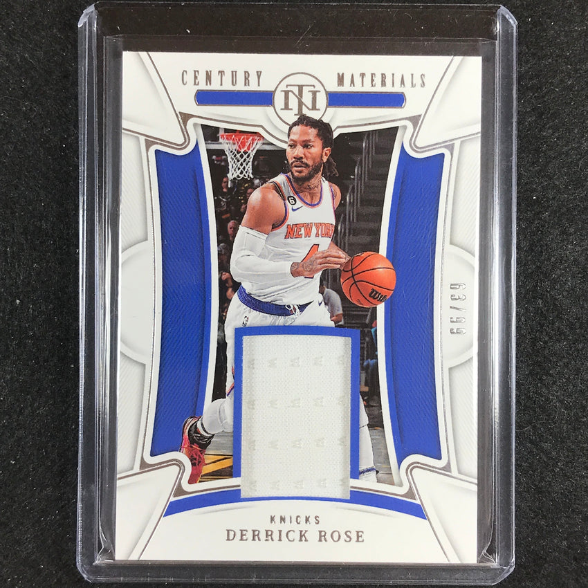 2022-23 National Treasures Derrick Rose Century Materials Jersey 66/99