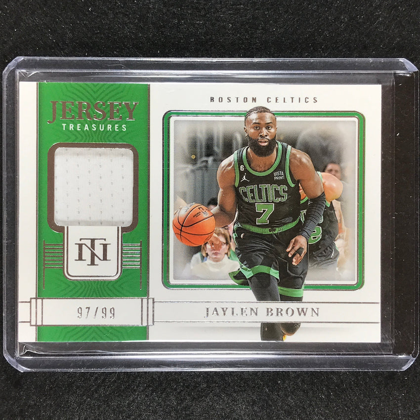 2022-23 National Treasures Jaylen Brown Jersey Treasures 97/99