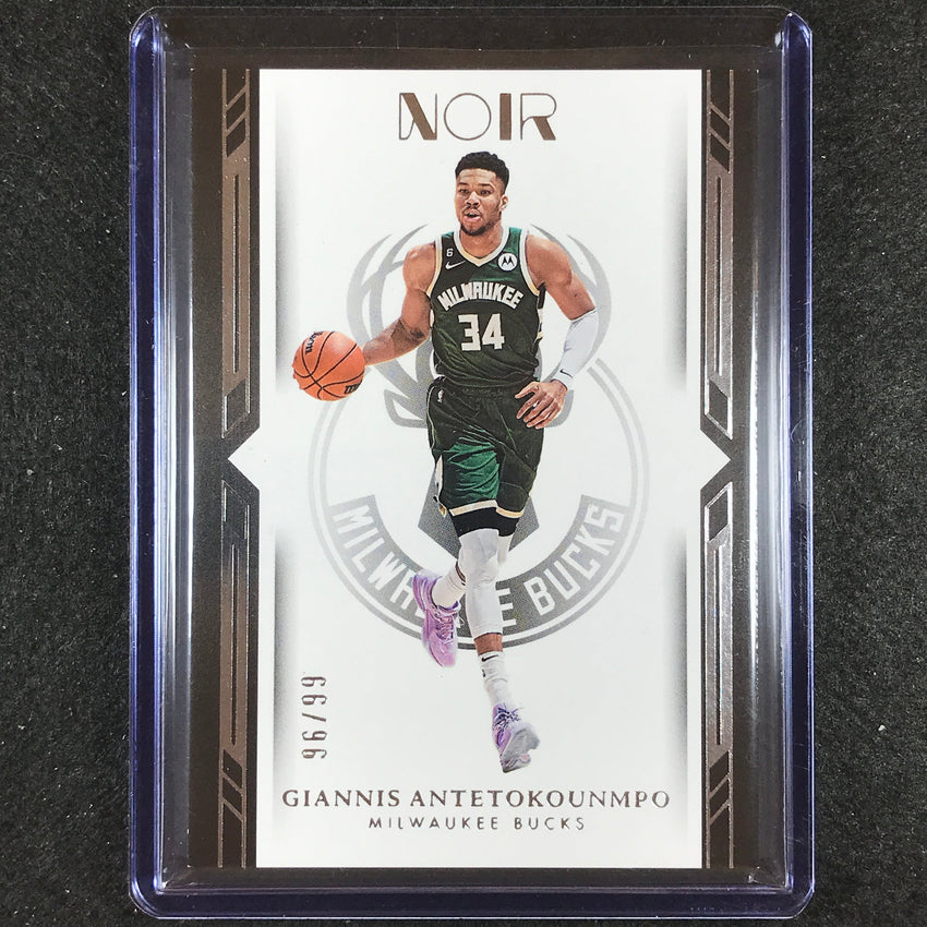 2022-23 Noir Giannis Antetokounmpo Base Icon Edition 96/99
