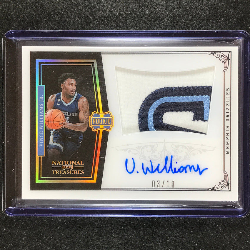 2022-23 National Treasures Vince Williams Jr. Retro 2010 Rookie Patch Auto 3/10