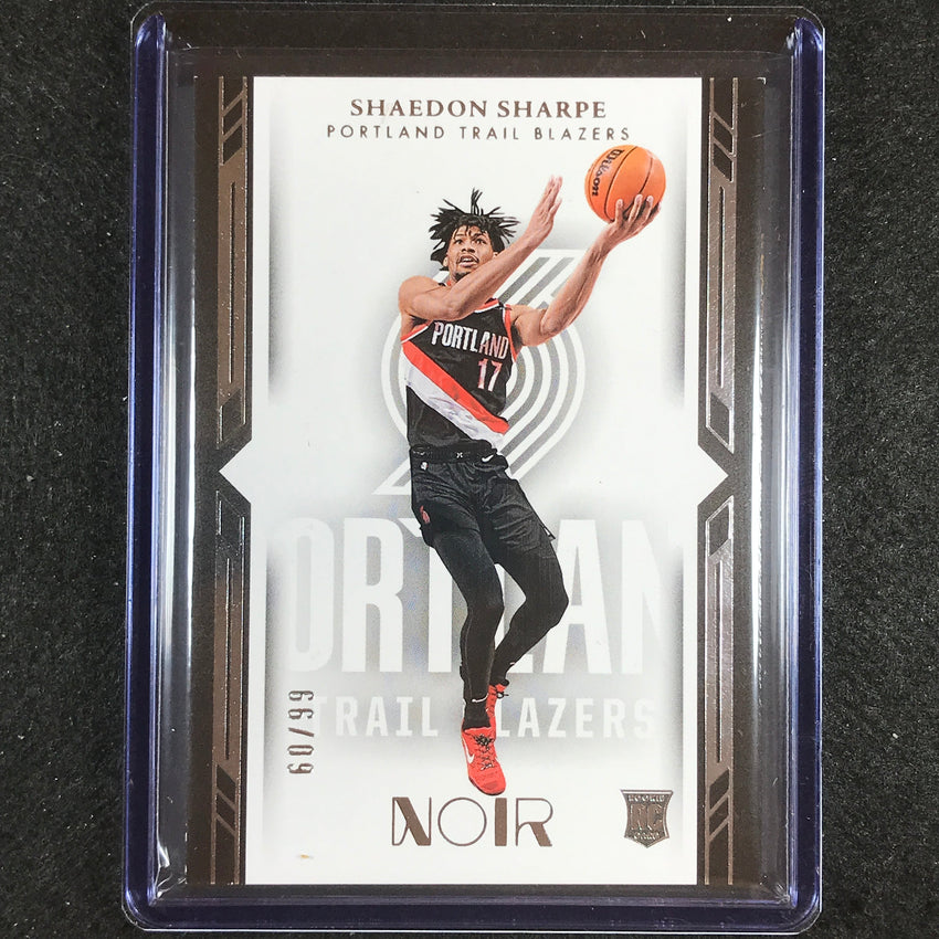 2022-23 Noir Shaedon Sharpe Rookie Base Icon Edition 60/99