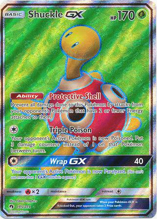 Shuckle GX - 195/214 - Full Art Ultra Rare - Lost Thunder-Cherry Collectables