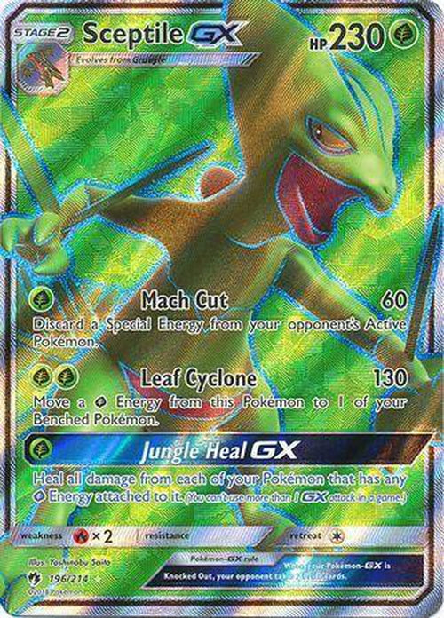 Sceptile GX - 196/214 - Full Art Ultra Rare - Lost Thunder-Cherry Collectables