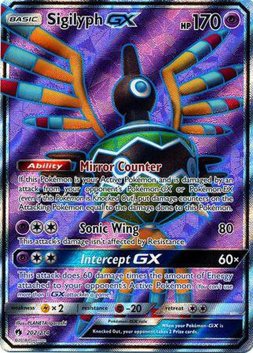 Sigilyph GX - 202/214 - Full Art Ultra Rare - Lost Thunder-Cherry Collectables