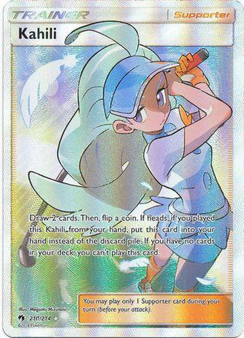 Kahili - 210/214 - Full Art Ultra Rare - Lost Thunder-Cherry Collectables