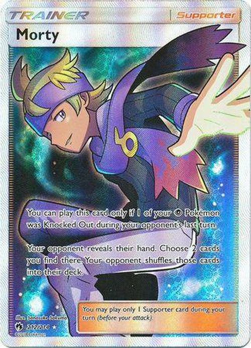 Morty - 212/214 - Full Art Ultra Rare - Lost Thunder-Cherry Collectables