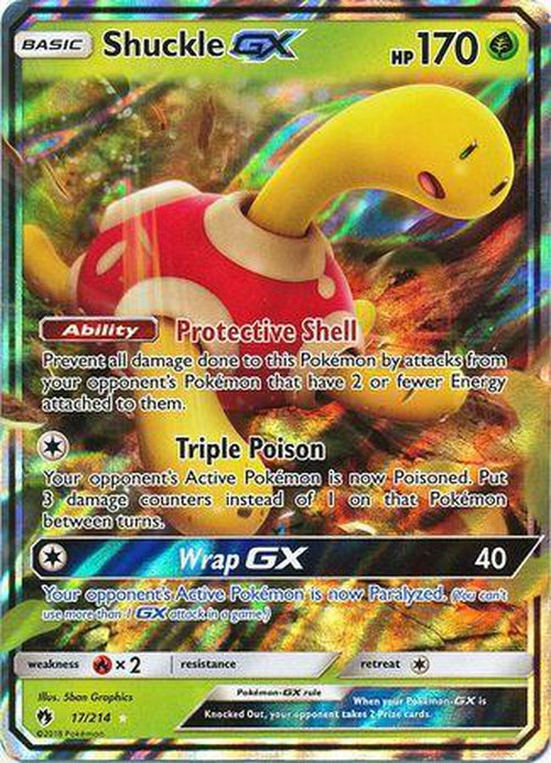 Shuckle GX - 17/214 - Ultra Rare - Lost Thunder-Cherry Collectables