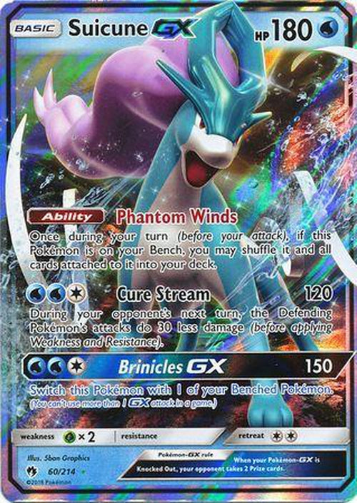 Suicune GX - 60/214 - Ultra Rare - Lost Thunder-Cherry Collectables