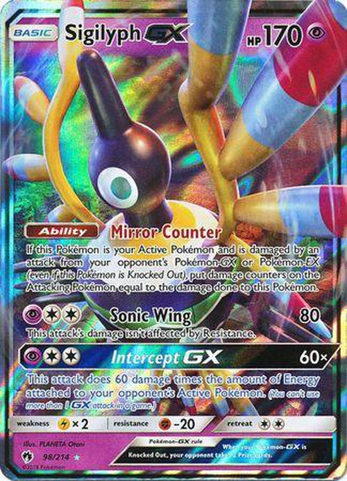 Sigilyph GX - 98/214 - Ultra Rare - Lost Thunder-Cherry Collectables