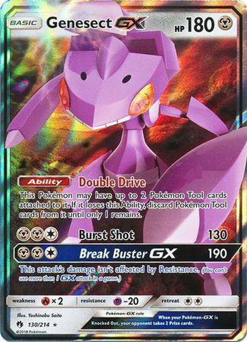 Genesect GX - 130/214 - Ultra Rare - Lost Thunder-Cherry Collectables