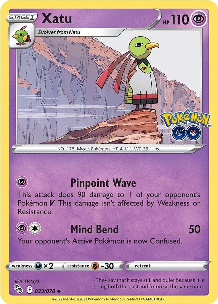 Xatu - 033/078 - Uncommon Pokemon Go