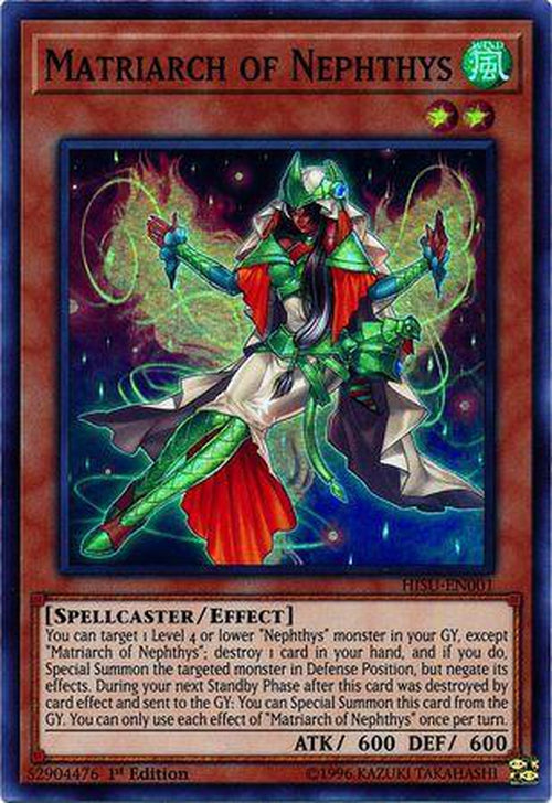 Matriarch of Nephthys - HISU-EN001 - Super Rare 1st Edition-Cherry Collectables