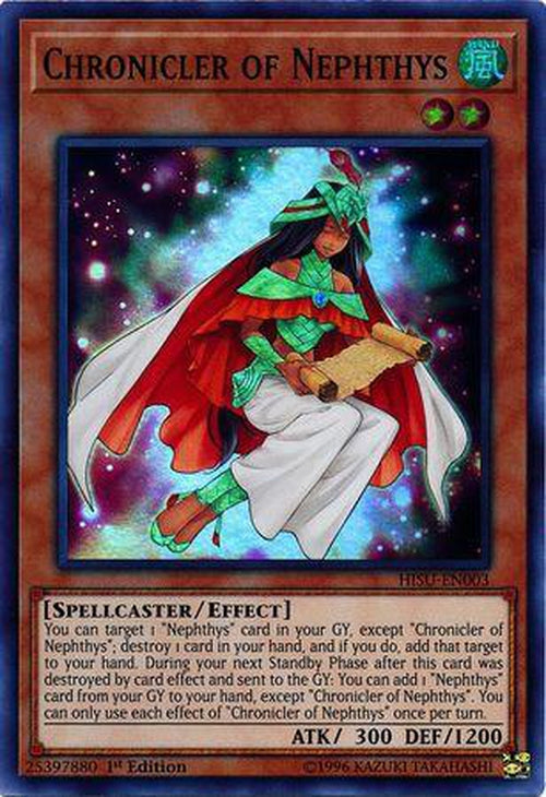 Chronicler of Nephthys - HISU-EN003 - Super Rare 1st Edition-Cherry Collectables