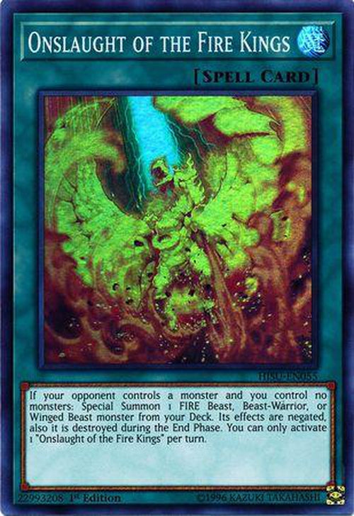 Onslaught of the Fire Kings - HISU-EN055 - Super Rare 1st Edition-Cherry Collectables