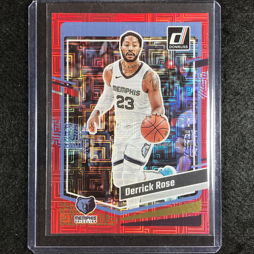 2023-24 Donruss Derrick Rose Choice Red 2/99