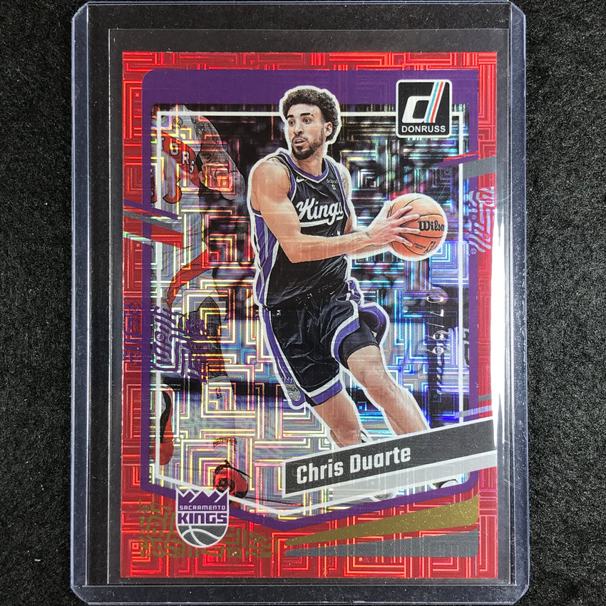 2023-24 Donruss Chris Duarte Choice Red 7/99
