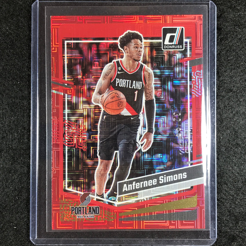 2023-24 Donruss Anfernee Simons Choice Red 32/99