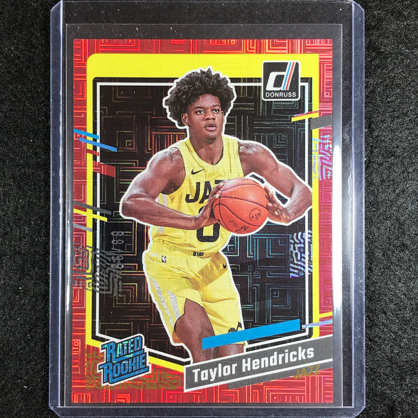 2023-24 Donruss Taylor Hendricks Rated Rookie Choice Red 69/99