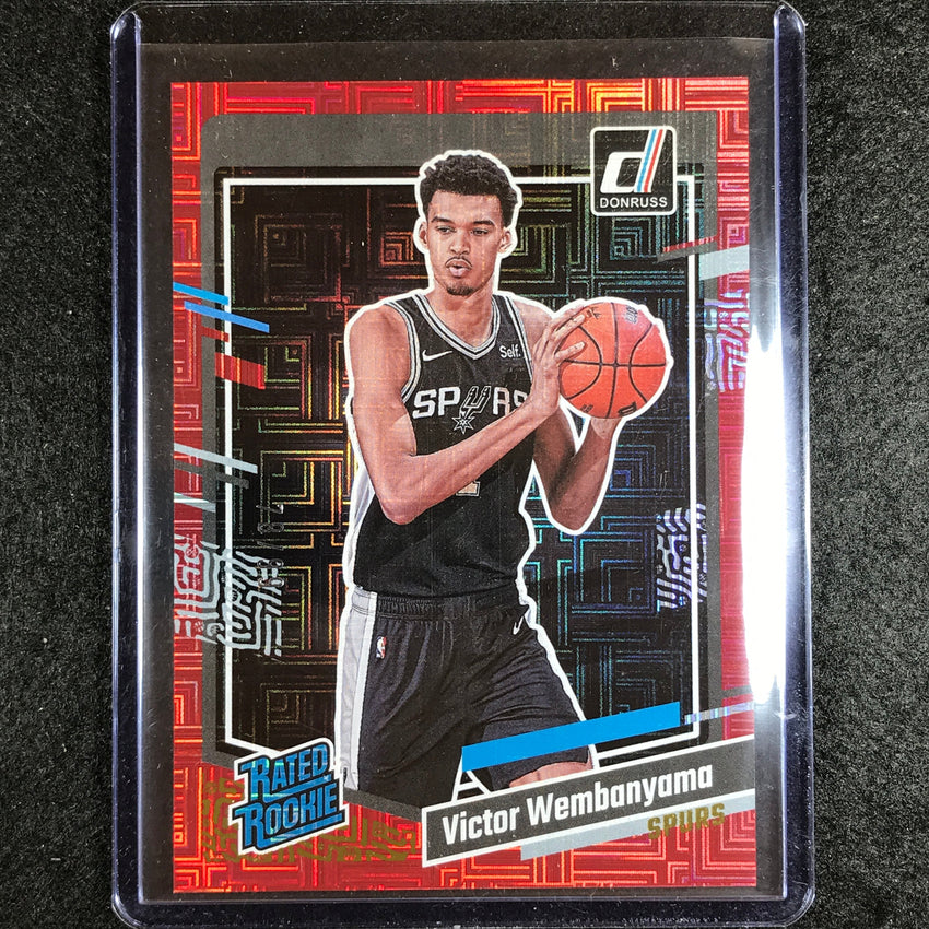 2023-24 Donruss Victor Wembanyama Rated Rookie Choice Red 78/99