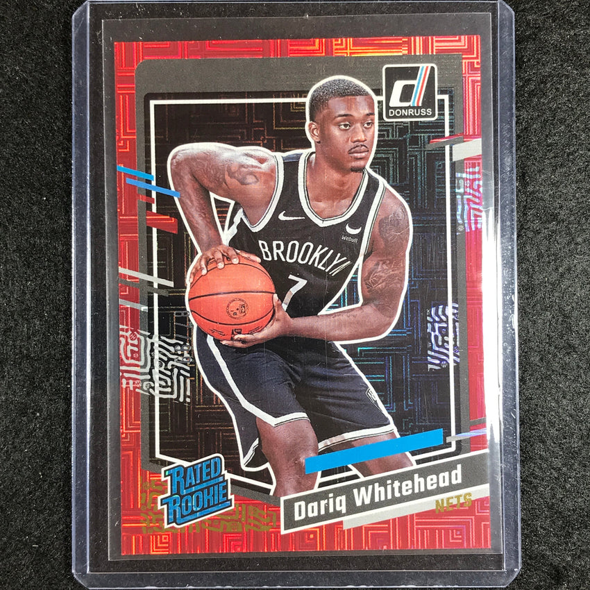 2023-24 Donruss Dariq Whitehead Rated Rookie Choice Red 87/99