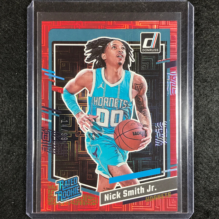 2023-24 Donruss Nick Smith Jr. Rated Rookie Choice Red 14/99