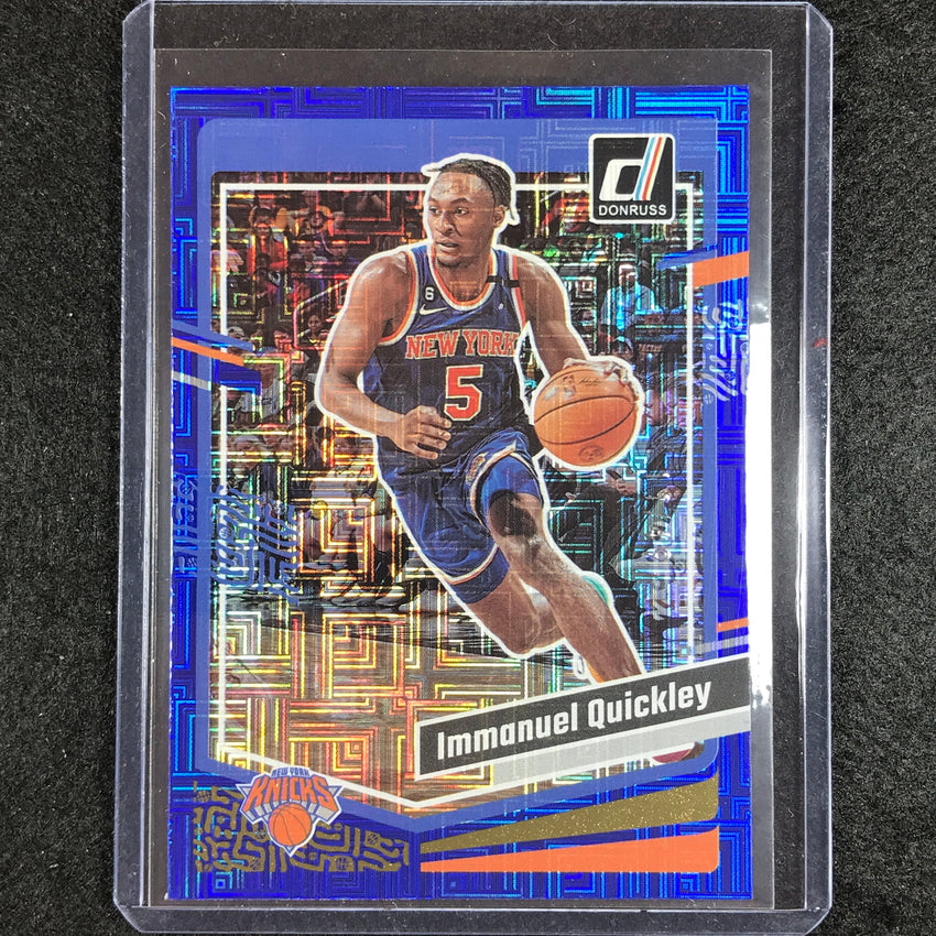 2023-24 Donruss Immanuel Quickley Choice Blue 11/49