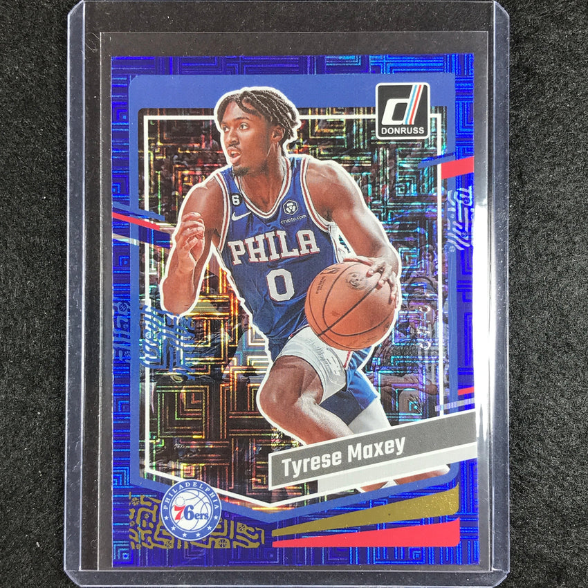 2023-24 Donruss Tyrese Maxey Choice Blue 19/49
