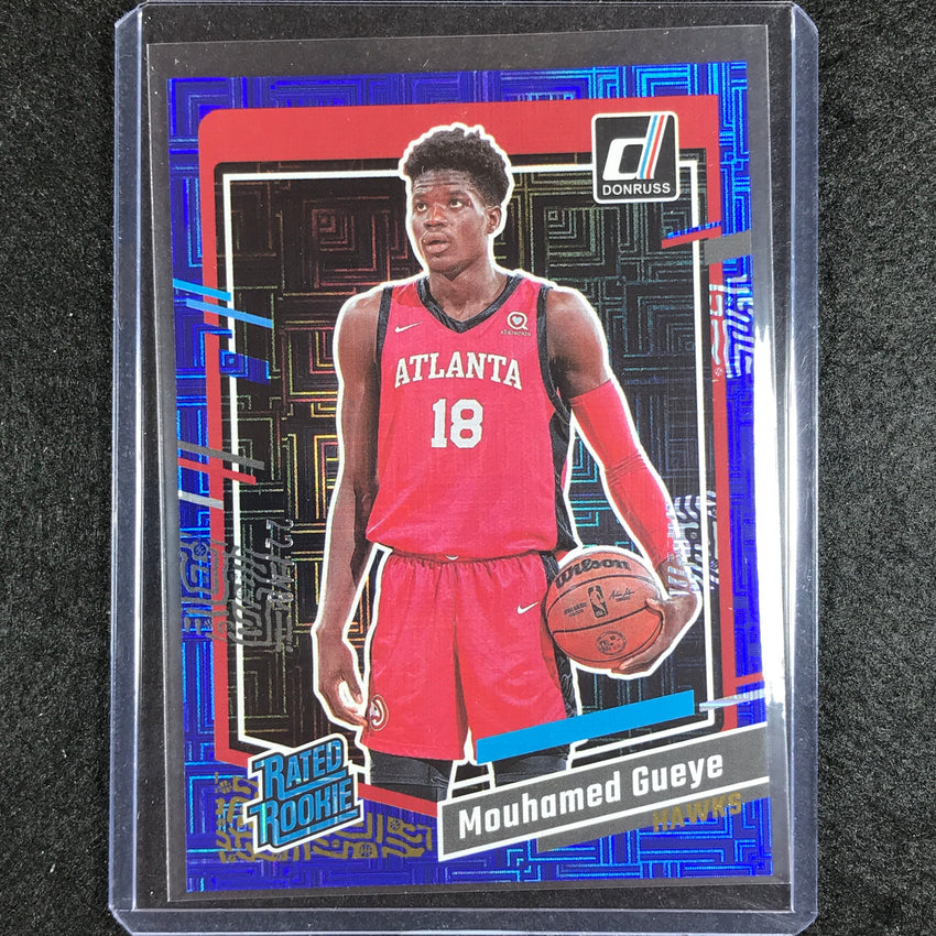 2023-24 Donruss Mouhamed Gueye Rated Rookie Choice Blue 22/49