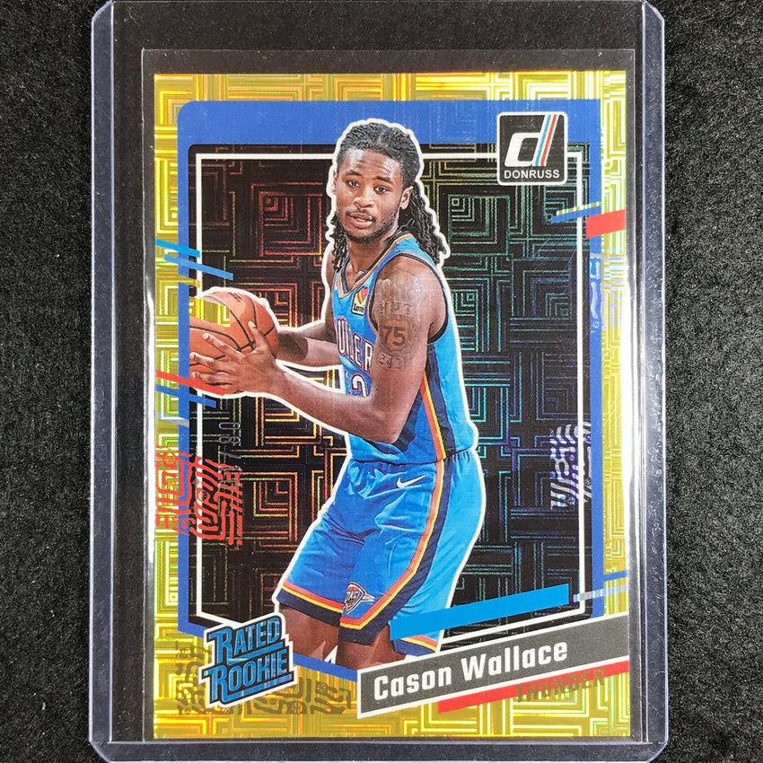 2023-24 Donruss Cason Wallace Rated Rookie Choice Gold 8/10