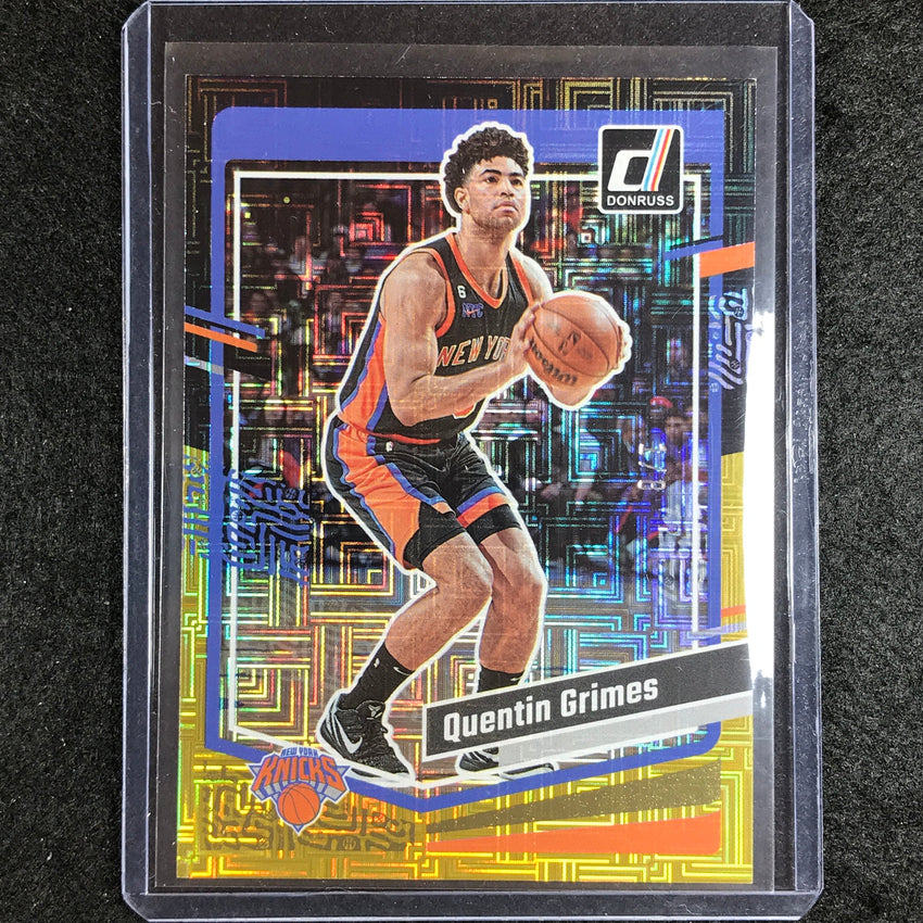 2023-24 Donruss Quentin Grimes Choice Black Gold 1/8